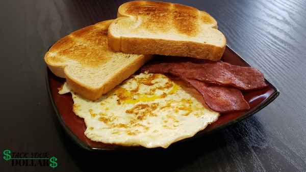 Bacon, Eggs and Toast